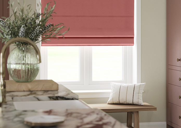 Norleigh, Strawberry - Twist&Fit Roman Blind - Image 5